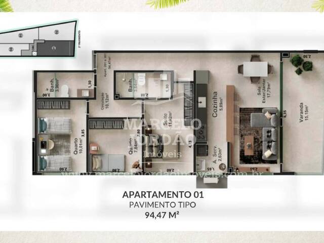 #124 - Apartamento para Comprar em Anchieta - ES - 3